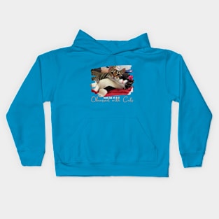 Obsessed with Cats (two cuddling kitties) Kids Hoodie